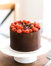 Load image into Gallery viewer, Raspberry Dark Chocolate Cake
