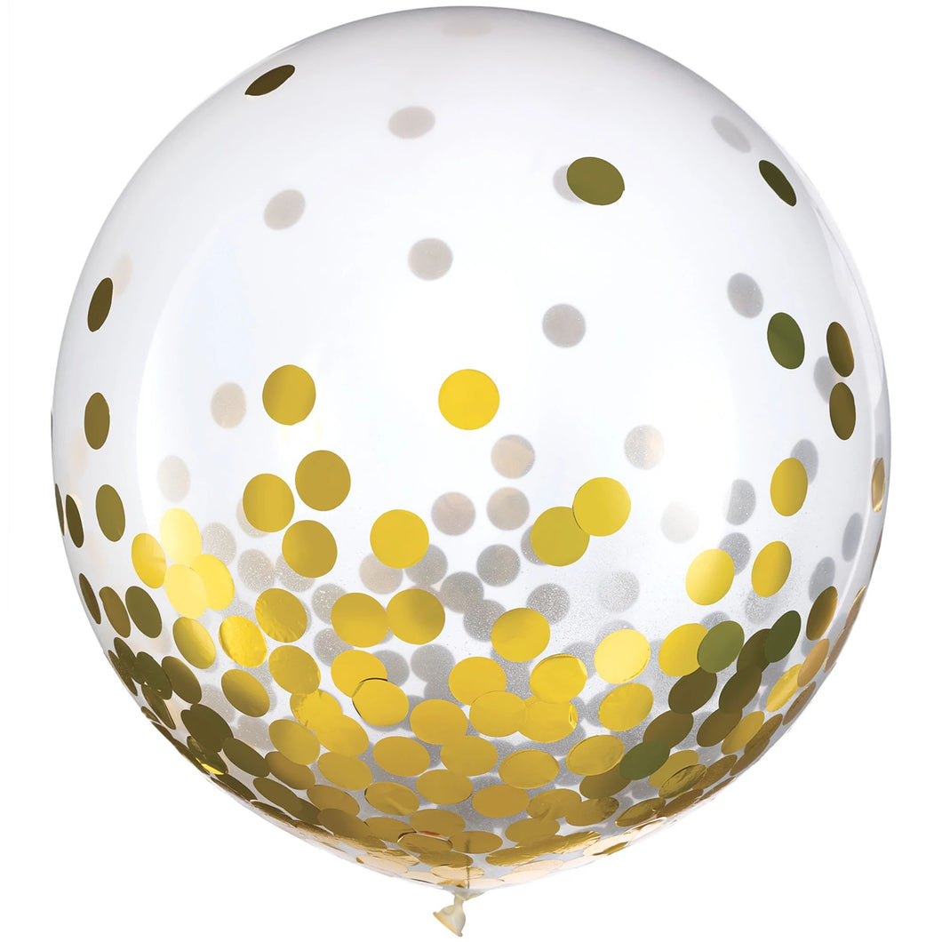 2 x Latex Balloons w/ Confetti, 24