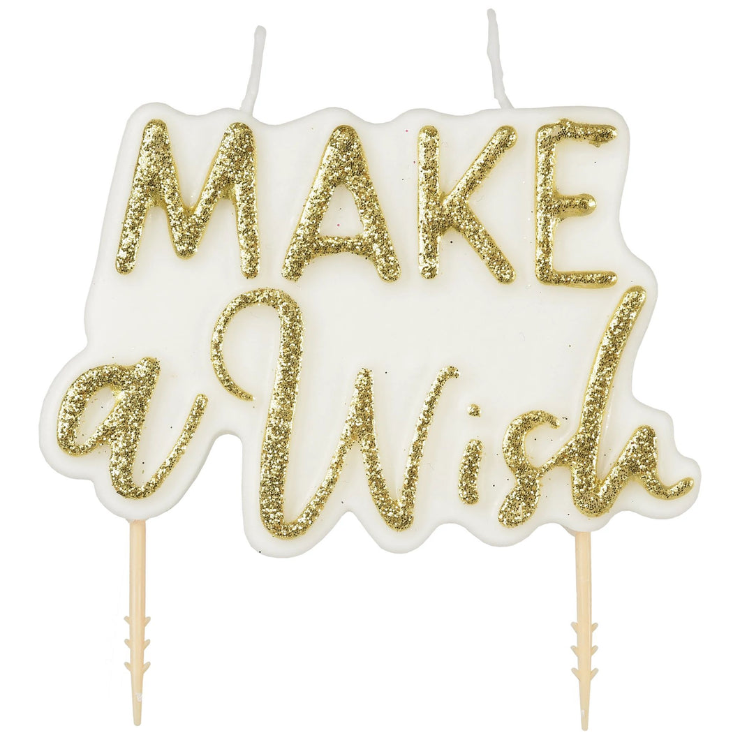 1 x Make A Wish Plaque Candle