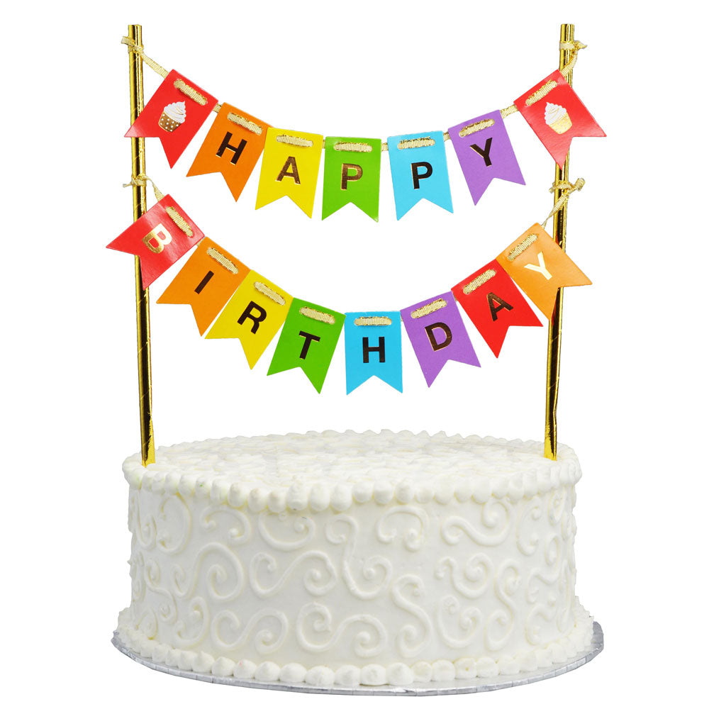 Cake Bunting (1 pc) - Happy Birthday